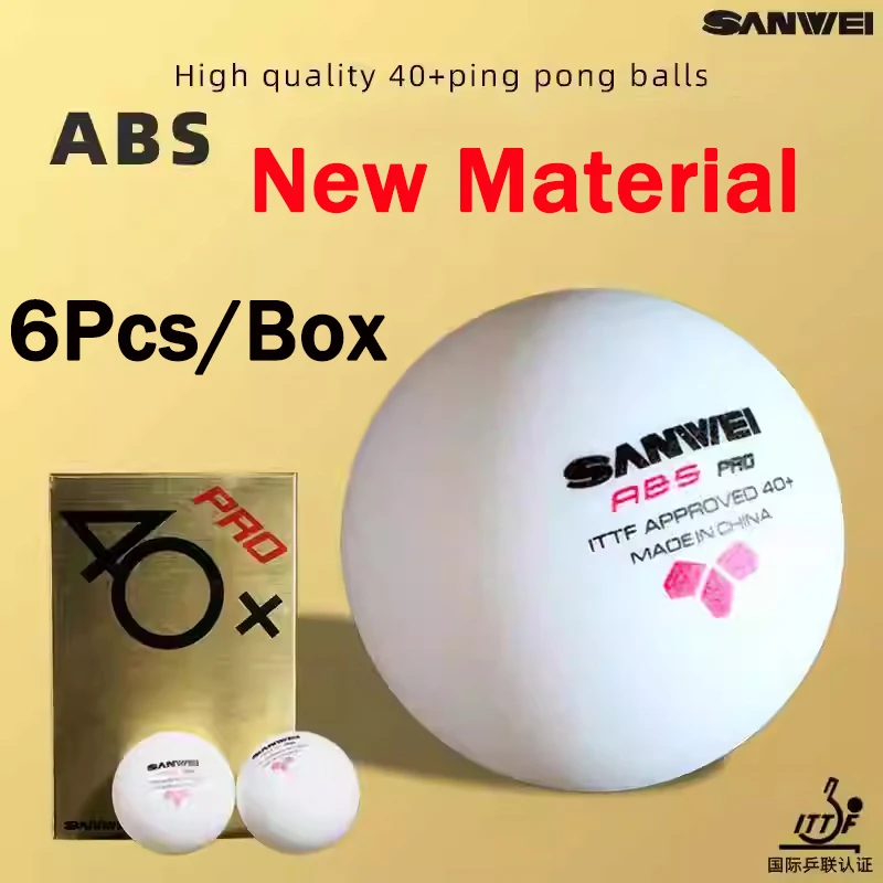 6pcs/box New Material SANWEI A - огляд і ціна Table Tennis Olympics
